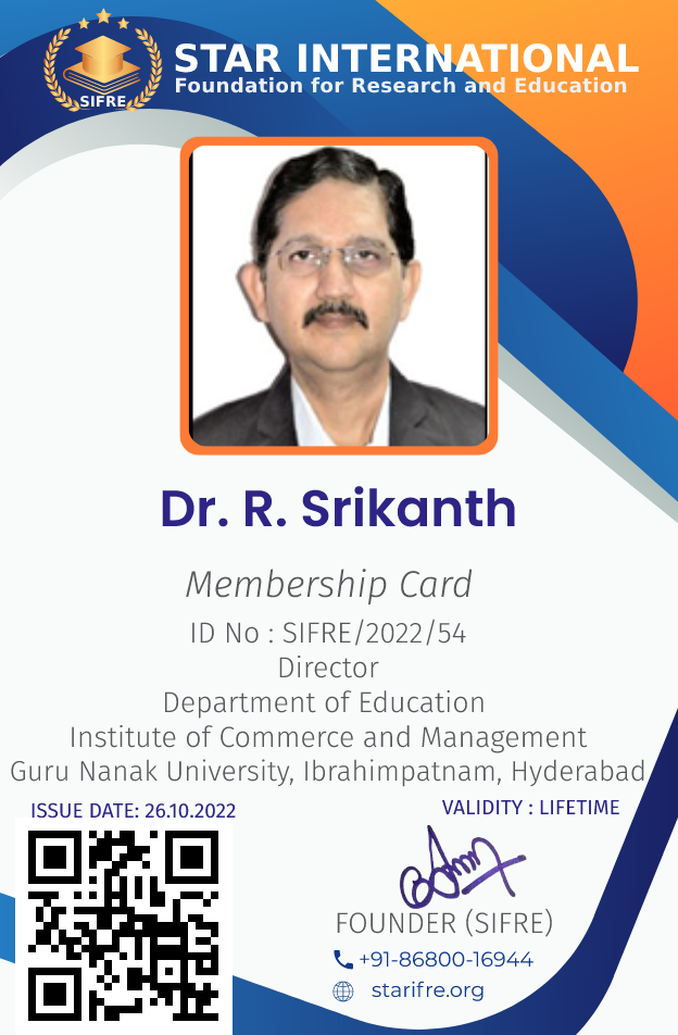 Dr. R. Srikanth