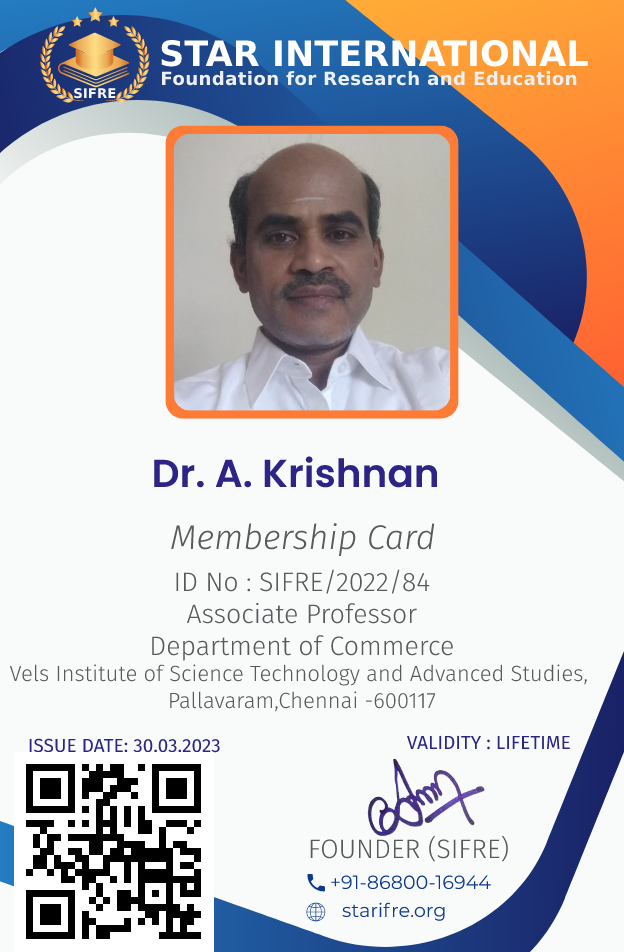 Dr. A. Krishnan 