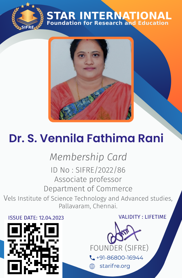Dr. S. Vennila Fathima Rani