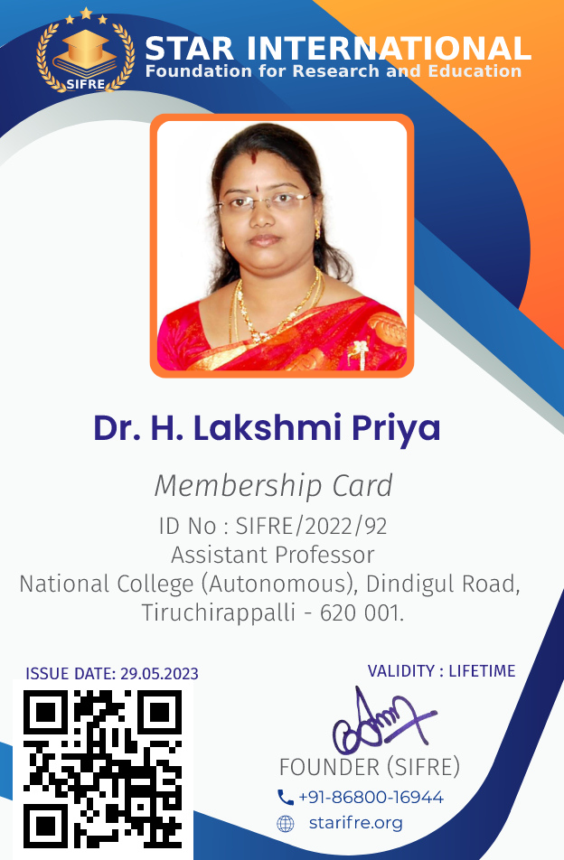 Dr. H. Lakshmi Priya, 