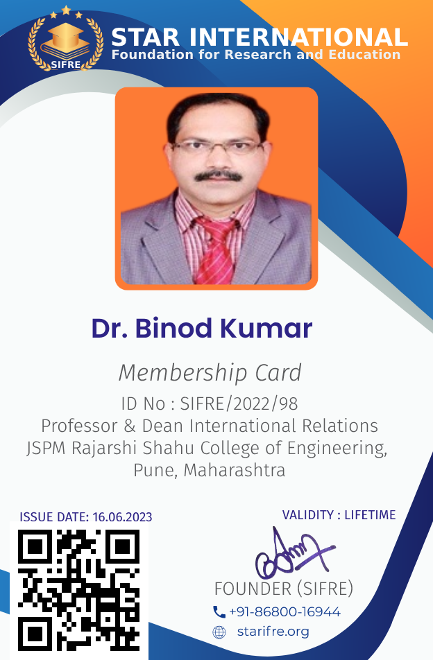 SIFRE/2022/98, Dr. Binod Kumar